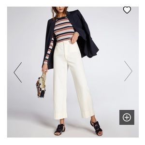 Apiece Apart Lurex Stripe Rib Second Skin Top- M